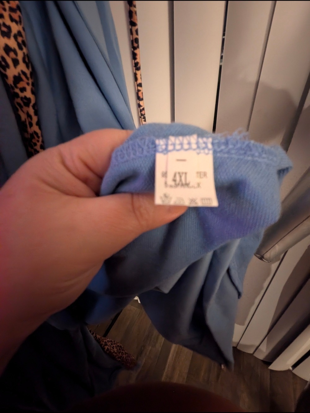 Light Blue Tracksuit Set Leopard Print Hoodie & Joggers 4XL. NWOT - Picture 12 of 16